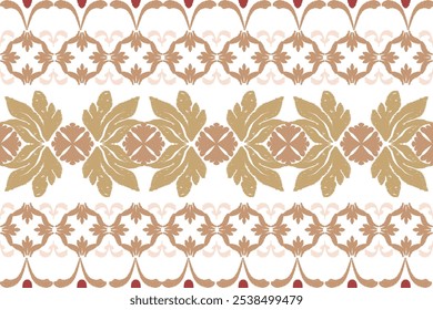 Padrão de ikat digital cor marrom para a criação de belos desenhos de tecido e outros elementos da indústria da moda e interior de casa (envoltório, seda, cachecol, roupas, fundo, tapetes, cortinas) 