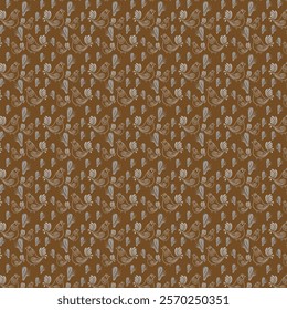 brown color fabric pattern design