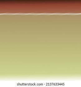 Brown color gradient, empty blank vector background, header banner template, wavy lines,