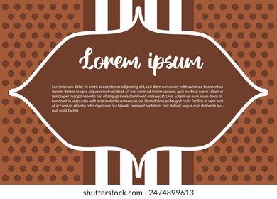 Brown color greeting background with pattern. Suitable for banners, pamphlets, templates etc