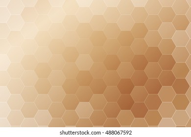 brown color hexagon wallpaper. vector illustration for design. abstract geometry pattern