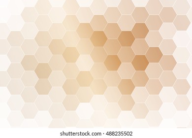 brown color hexagon wallpaper. vector illustration for design. abstract geometry pattern