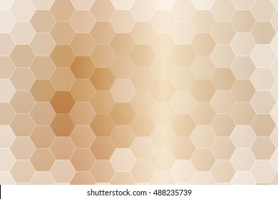 brown color hexagon wallpaper. vector illustration for design. abstract geometry pattern