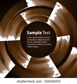 brown color Light Abstract Technology background for computer graphic website internet and business. circuit. black background. text box. label. card.