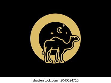 brown color of O initial letter with camel shape design