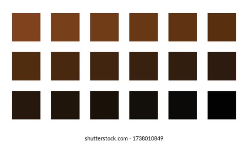 Brown Color Palette Vector Illustration