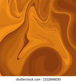 brown color psychedelic fluid art abstract background concept design vector illustration