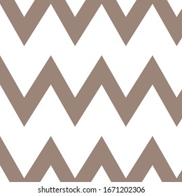Brown color zigzag lines on white background vector
