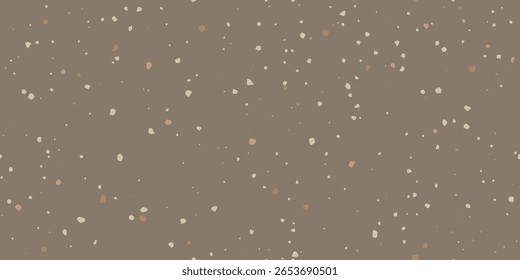 Fundo texturizado de casca de ovo de cor marrom com manchas creme. Padrão sem emenda, cobertura terrazzo para têxteis, papéis de parede, papel de embrulho, pano de fundo, tecido.