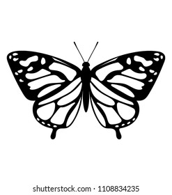 
Brown colored Swallowtail butterfly solid icon image

