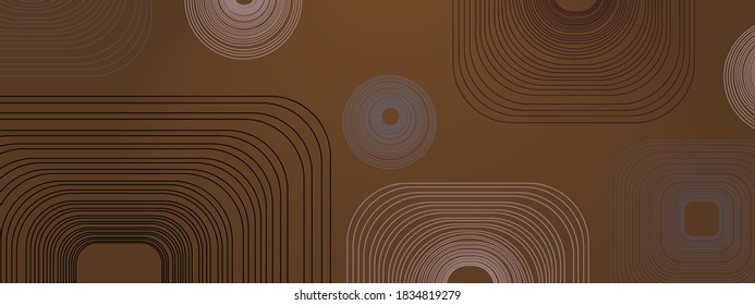  brown colour abstract geometrical pattern book cover and corporate business card
 design background
