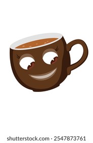 A brown colour coffee cup