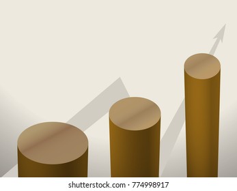 brown columns of diagrams with arrow graphics