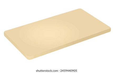 Brown  cooking board. vector illustration