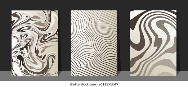 Brown cover design. Modern abstract cover with brown color gradation. Cover design in A4 size. Suit for brochure, poster, voucher, invitation card, etc.