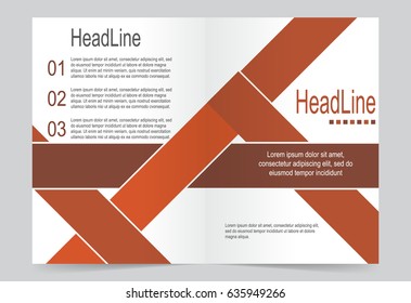 Brown Cover template background, flyer design. Abstract template for annual business report, poster