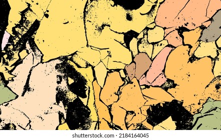 El color marrón resquebrajó el fondo. Tierra seca. Ilustración del vector