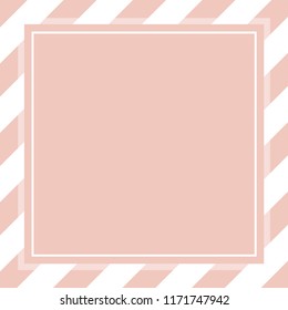 brown cream pastel color template banner frame square for cosmetics background, graphic frame brown pastel for advertising promotion special sale discount on media social online products (vector)