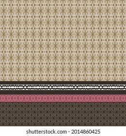 brown and cream vector seamless negative border body pattern on background