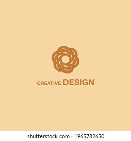 Brown Creative Abstract Logo Design Vector EPS10