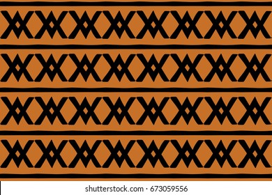 Brown Cris Cross Pattern