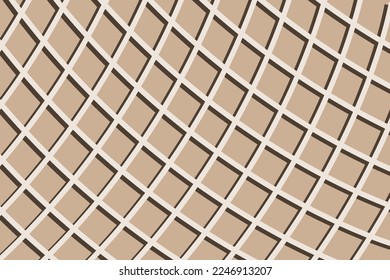 fondo de gofre crujiente marrón con sombra