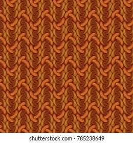 Brown crochet, table and tablecloth