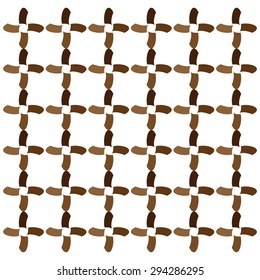 brown cross pattern