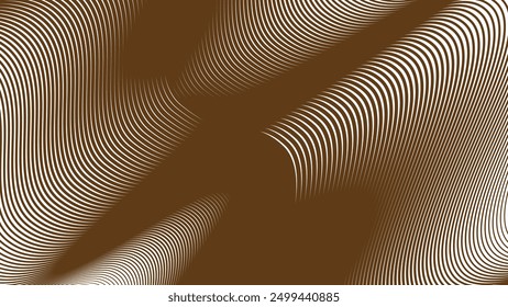 Brown curved lines abstract background for backdrop or presentation
