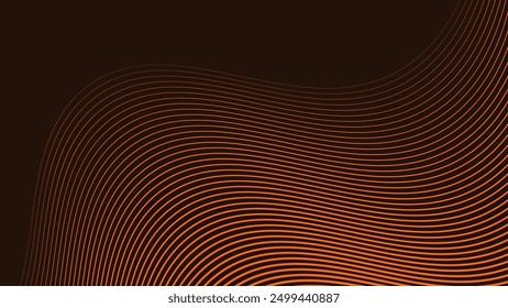Brown curved lines abstract background for backdrop or presentation