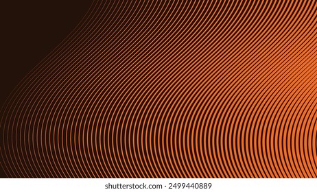 Brown curved lines abstract background for backdrop or presentation