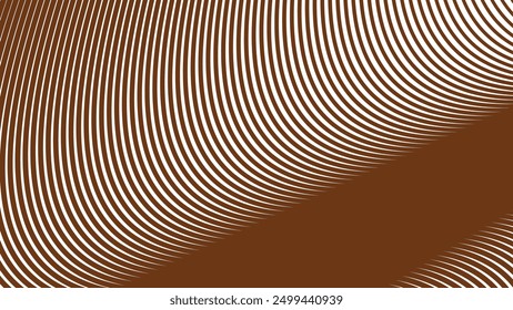Fondo abstracto de líneas curvas marrones para fondo o presentación