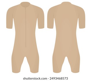 Braun Radtrikot. Vektorillustration