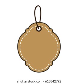 brown decoration label design ornament