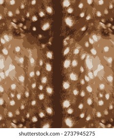 Brown Deer Skin Pattern – Seamless Fawn Inspired Animal Print Background