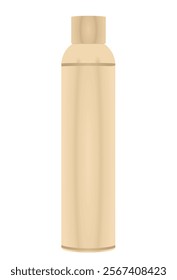 Brown deodorant pack. vector illustration