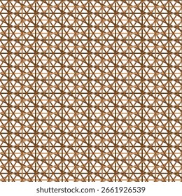 Padrão de treliça marrom diagonal de fenda no fundo branco