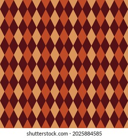 brown diagonal plaid pattern background vector design with seamless edge