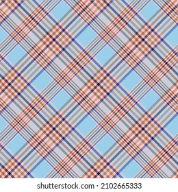 Brown Diagonal Plaid Tartan textured Seamless pattern design suitable for fashion textiles and graphics