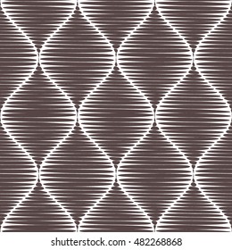Brown diamond bubble seamless pattern