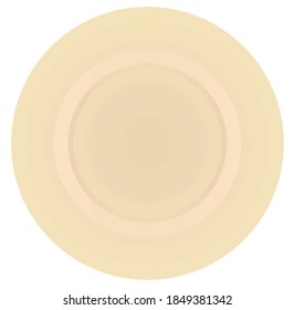 Plato marrón. ilustración vectorial