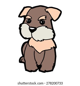 brown dog vector