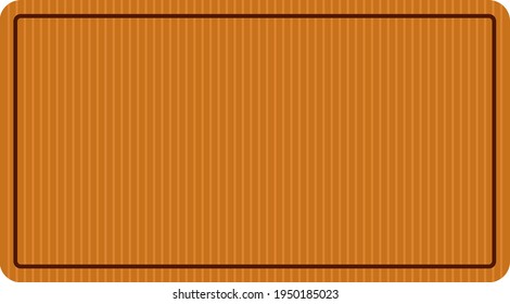 Brown doormat, illustration, vector on white background.