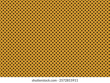 Brown dot pattern background on orange background