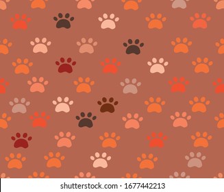 brown drawn pattern design vector 