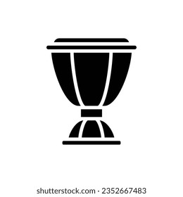 Brown Drum Filled Icon Vector Illustration