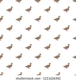 Brown duck pattern seamless repeat background for any web design