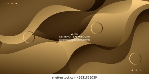 Brown dynamic abstract vector background with shadow, Creative premium gradient. Smart business design 3D cover. Vector Eps10