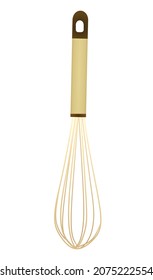 Brown  egg beater. vector illustration