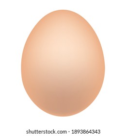 Brown Egg Emoji Vector Design. Farm Food Art Illustration. Easter Holidays Traditional Product Clipart.